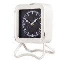 Clayre & Eef Horloge de table 16x22 cm Blanc Métal