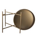 Clayre & Eef Side Table Ø 52x40 cm Copper colored Metal Round