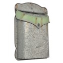Clayre & Eef Mailbox 27x8x39 cm Grey Metal Rectangle Post