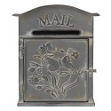 Clayre & Eef Mailbox 26x10x31 cm Grey Metal Rectangle Mail