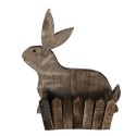 Clayre & Eef Planter 31x12x36 cm Brown Wood Rectangle Rabbit