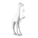 Clayre & Eef Vloerlamp Giraf 48x18x99 cm Wit Polyresin