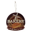 Clayre & Eef Text Sign 38x40 cm Brown Iron Bakery