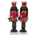 Clayre & Eef Figurine Nutcracker 35 cm Red White Polyresin Merry Christmas