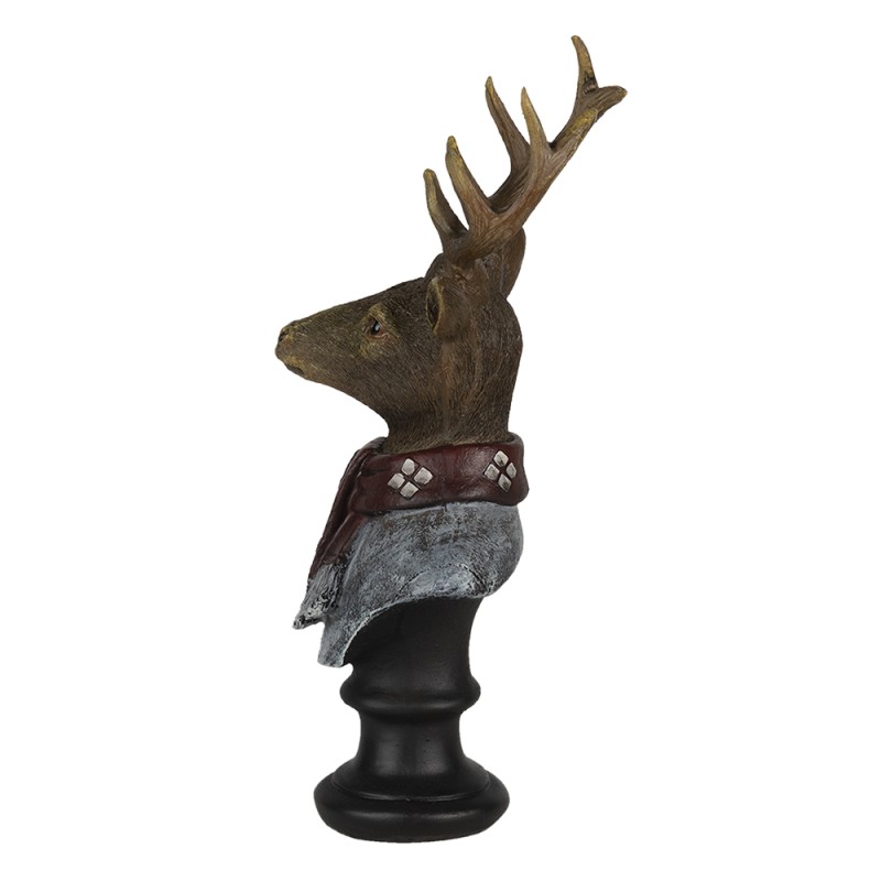 Clayre & Eef Figurine Deer 10x9x23 cm Brown Polyresin