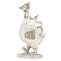 Clayre & Eef Figurine Goose 10x5x18 cm White Polyresin