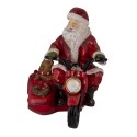 2Clayre & Eef Christmas Decoration Santa Claus 19x14x17 cm Red
