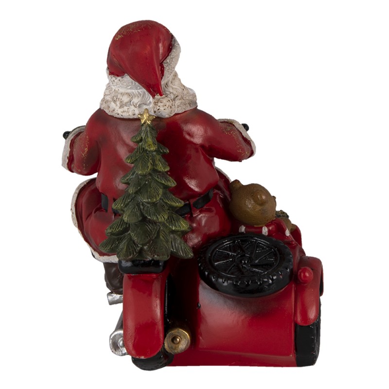 2Clayre & Eef Christmas Decoration Santa Claus 19x14x17 cm Red