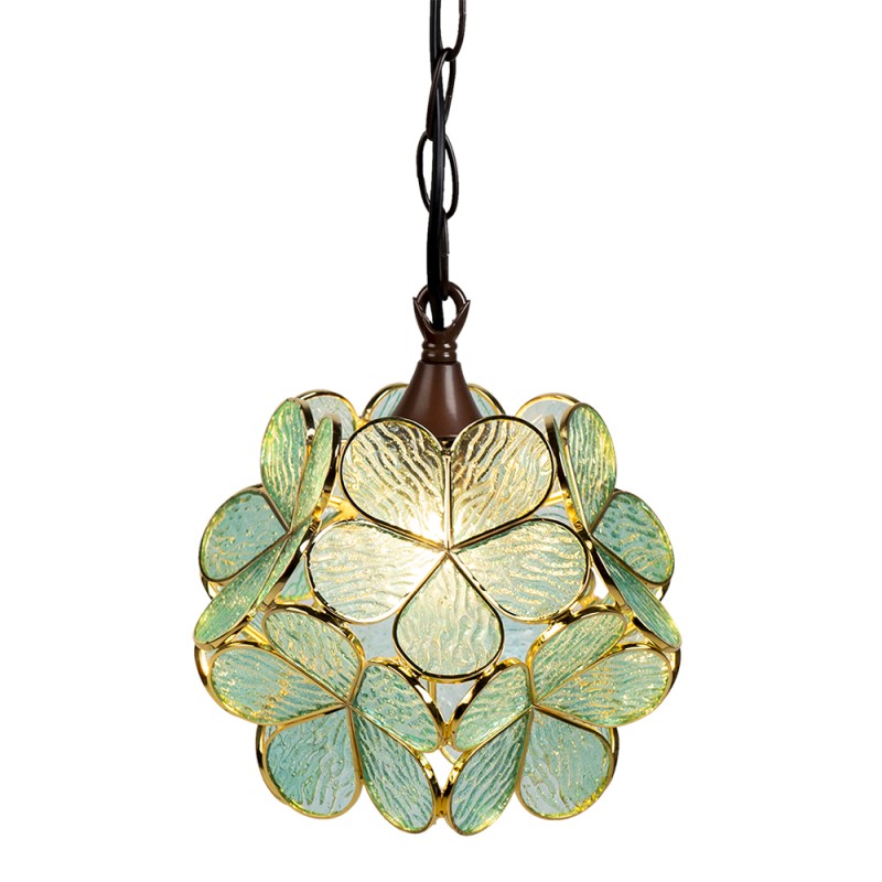 LumiLamp Pendant Lamp Tiffany 21x21x17/90 cm  Green Glass