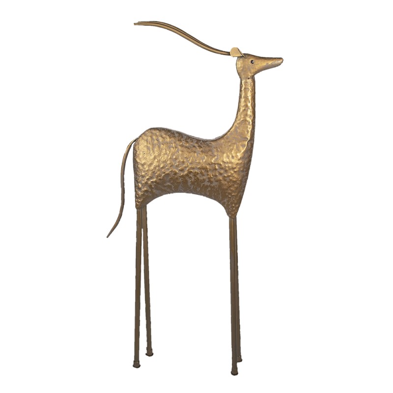 Clayre & Eef Figurine Antilope 130 cm Couleur cuivre Métal