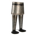 Clayre & Eef Plant Holder Trousers 35x23x60 cm Grey Iron
