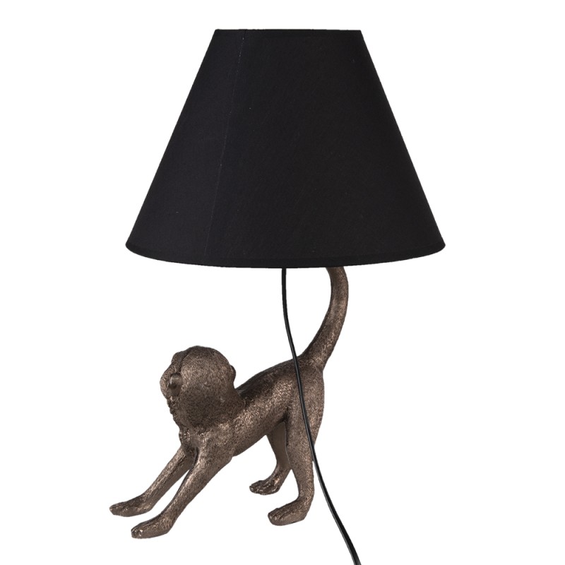 Clayre & Eef Table Lamp Monkey 29x27x43 cm  Brown Polyresin
