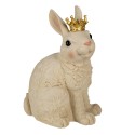 Clayre & Eef Figurine Rabbit 16x13x23 cm Beige Polyresin