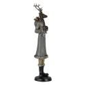 Clayre & Eef Figurine Deer 9x8x36 cm Grey Polyresin