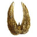 Clayre & Eef Figur Flügel 22x4x28 cm Goldfarbig Polyresin