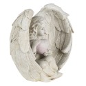 Clayre & Eef Figurine Ange (2) 10x6x10 cm Beige Polyrésine