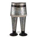Clayre & Eef Plant Holder Trousers 22x15x40 cm Grey Iron