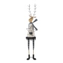 Clayre & Eef Figurine Deer 95 cm Grey Iron