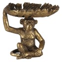 Clayre & Eef Statuetta Scimmia 21 cm Color oro Poliresina