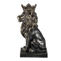Clayre & Eef Figurine Lion 15x10x25 cm Black Polyresin