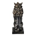 Clayre & Eef Figurine Lion 15x10x25 cm Black Polyresin