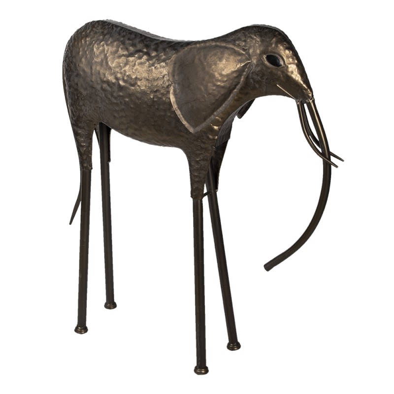 Clayre & Eef Figur Elefant 86 cm Kupferfarbig Metall