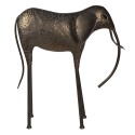 Clayre & Eef Figurine Éléphant 86 cm Couleur cuivre Métal