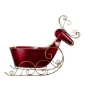 Clayre & Eef Storage Basket Reindeer 46x20x43 cm Red Iron
