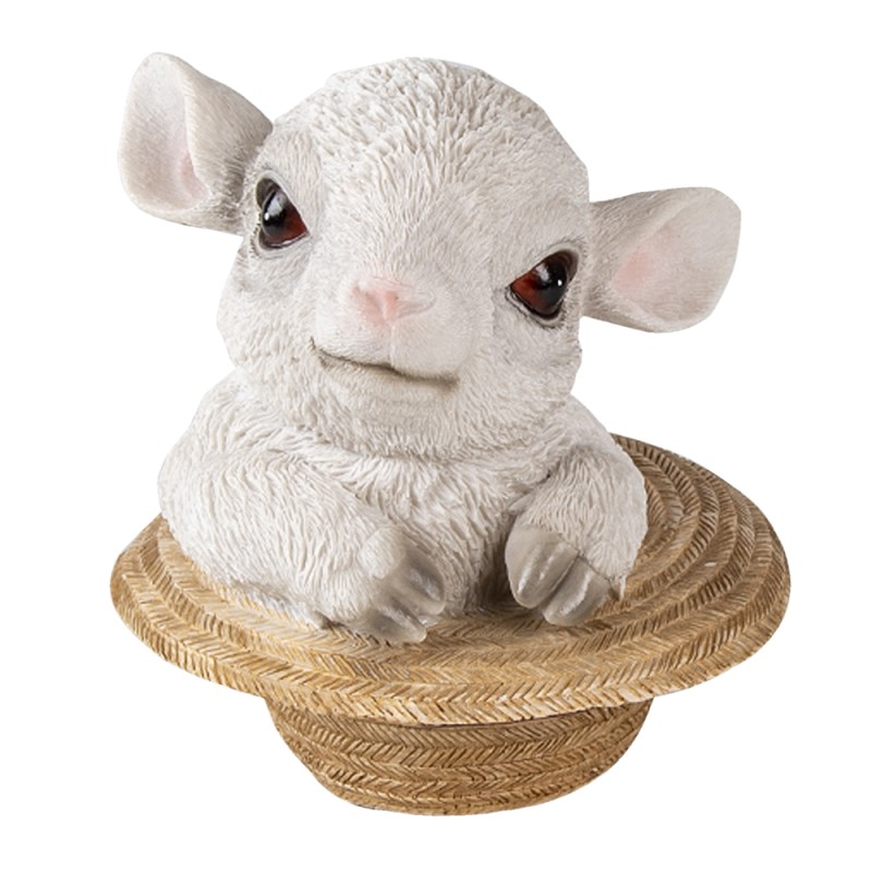 Clayre & Eef Figurine Sheep 12x12x12 cm Beige Polyresin
