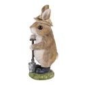 Clayre & Eef Figurine Rabbit 9x8x22 cm Brown Polyresin