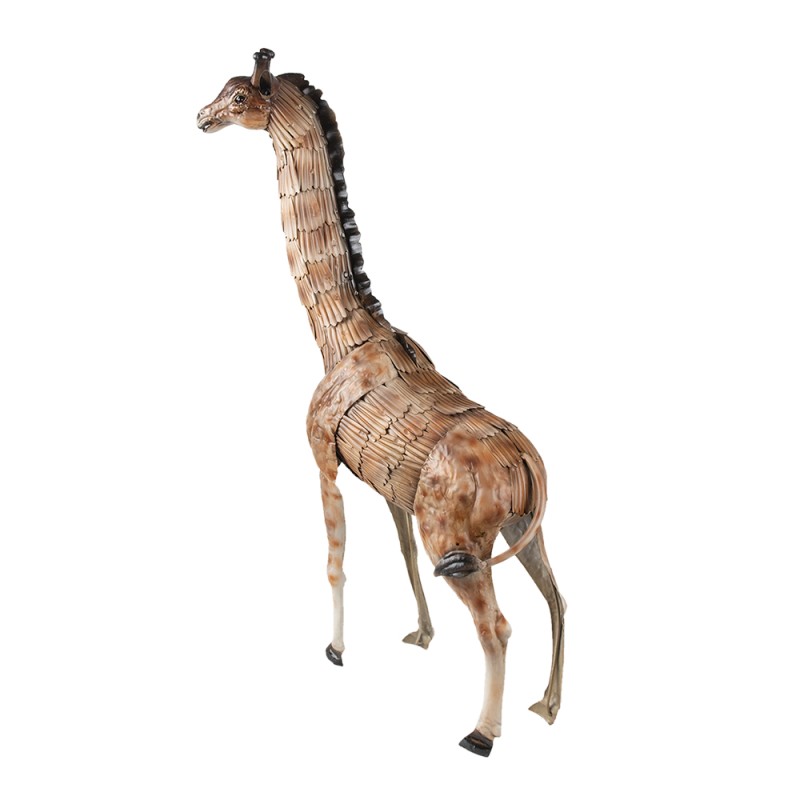 Clayre & Eef Figur Giraffe 37x14x59 cm Braun Eisen