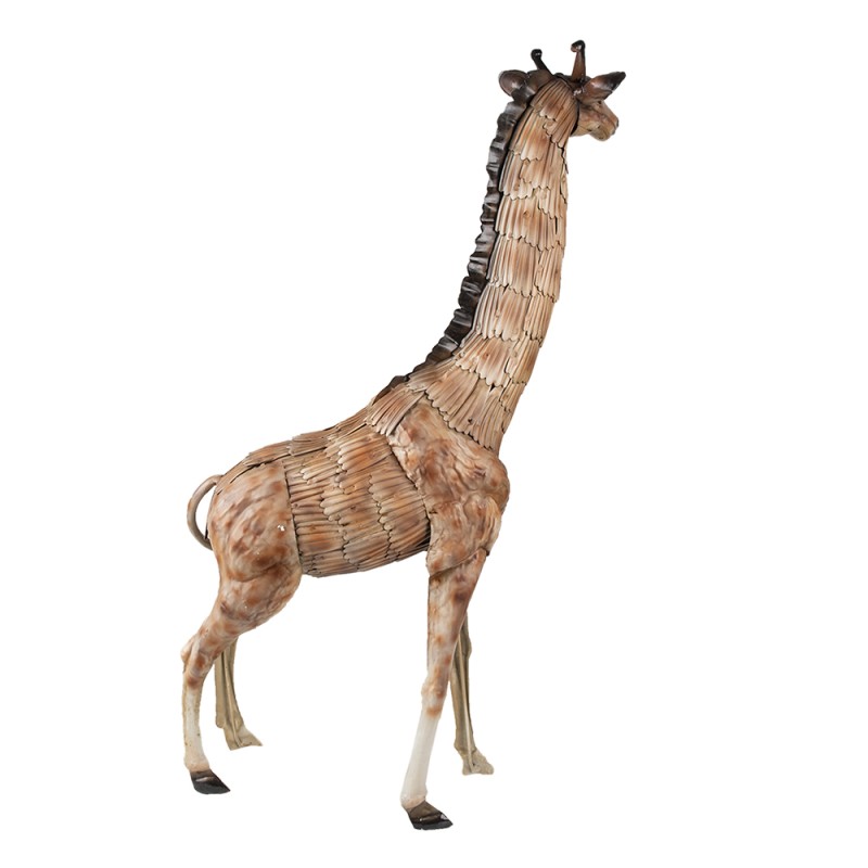 Clayre & Eef Figur Giraffe 37x14x59 cm Braun Eisen