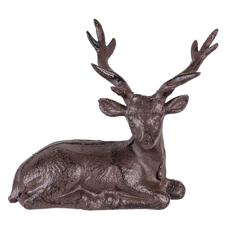 Clayre & Eef Figurine Deer 15x9x15 cm Brown Iron