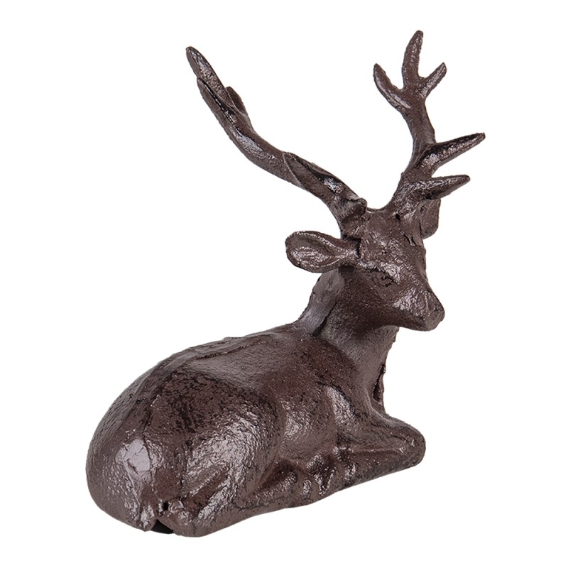 Clayre & Eef Figurine Deer 15x9x15 cm Brown Iron