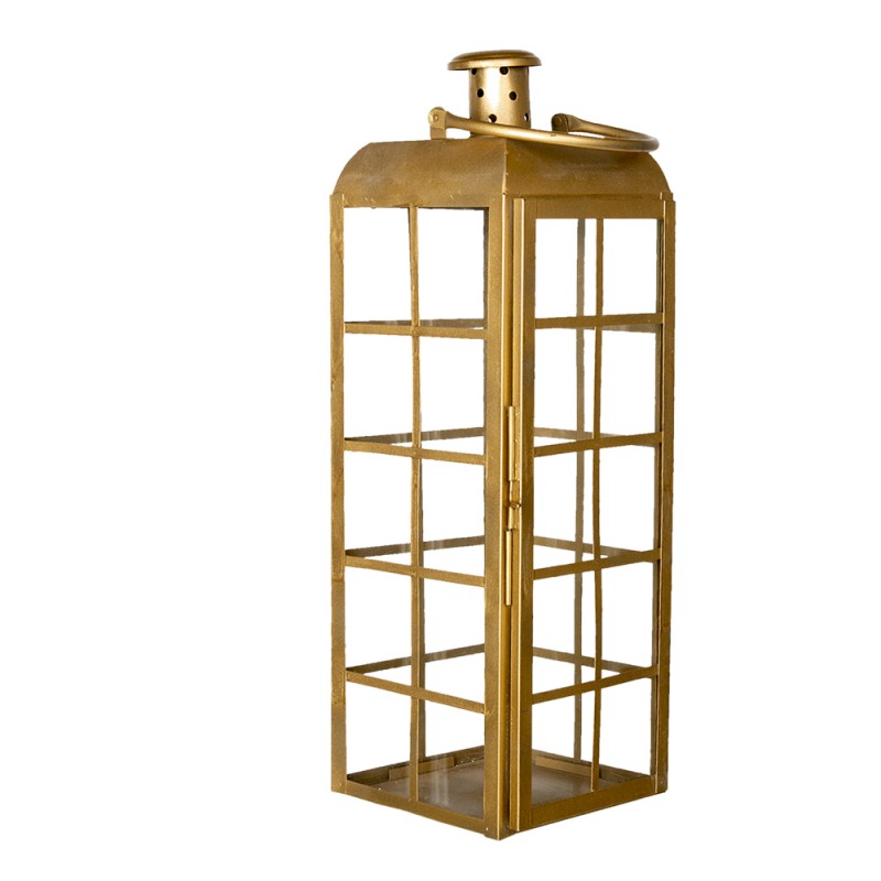 Clayre & Eef Lantern 60 cm Copper colored Iron Rectangle