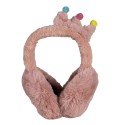 Melady Cache-oreilles pour enfants Rose Polyester Couronne