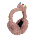 Melady Kids' Ear Warmers Pink Polyester Crown