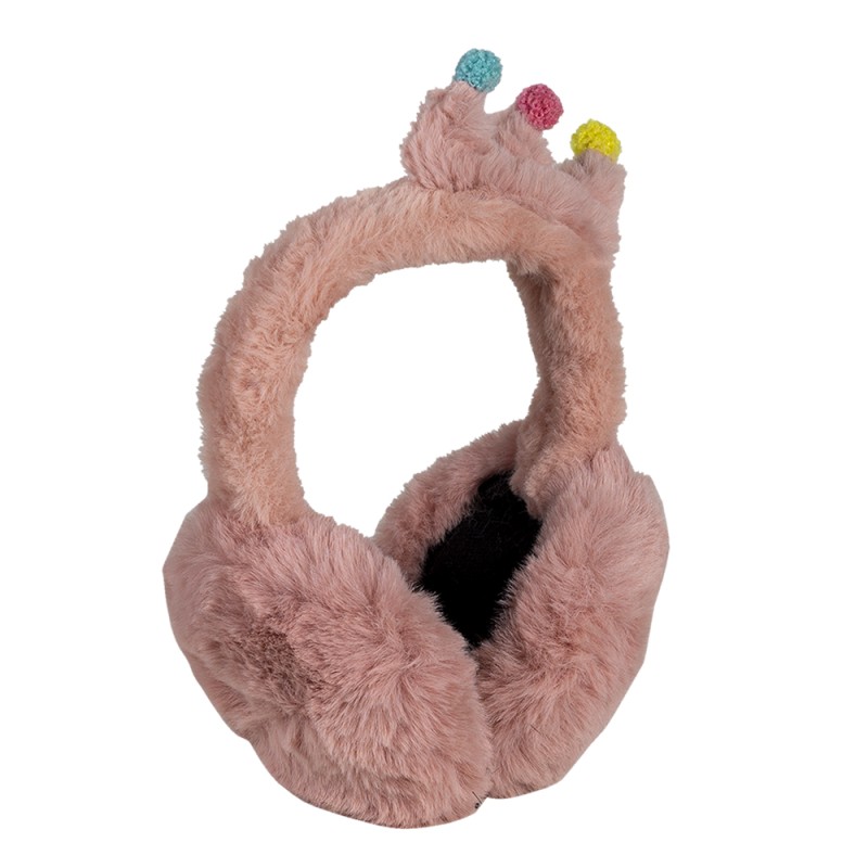 Melady Kids' Ear Warmers Pink Polyester Crown