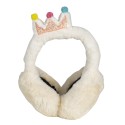 Melady Cache-oreilles pour enfants Blanc Polyester Couronne