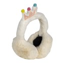 Melady Cache-oreilles pour enfants Blanc Polyester Couronne