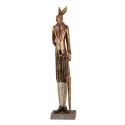 Clayre & Eef Statuetta Coniglio 11x9x51 cm Color oro Poliresina