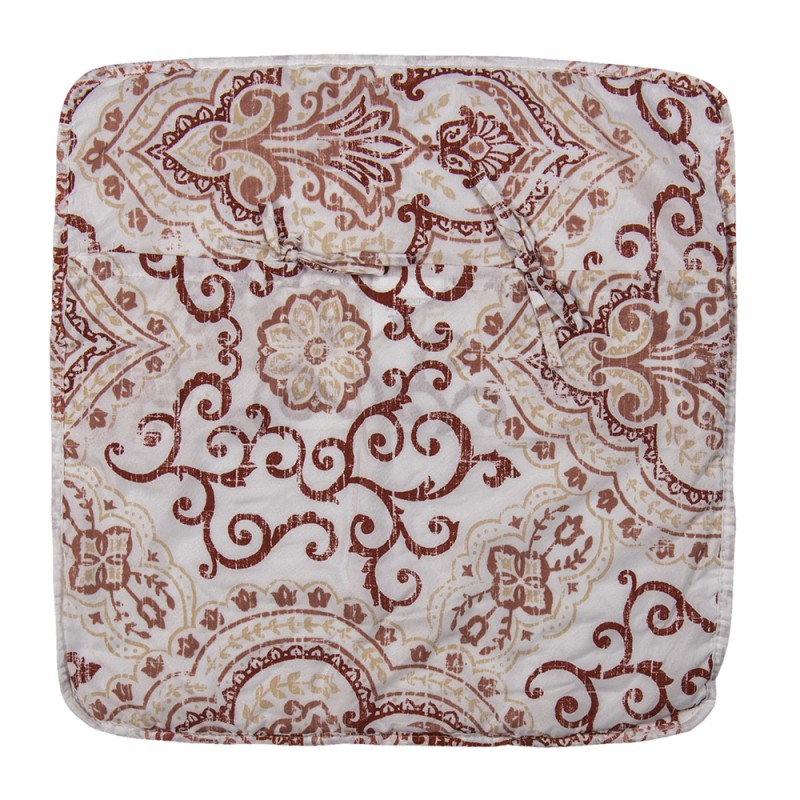 Clayre & Eef Federa per cuscino 50x50 cm Bianco Cotone Poliestere Quadrato