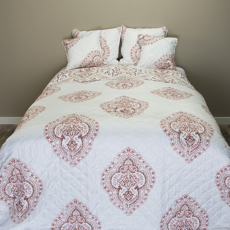 Clayre & Eef Federa per cuscino 50x50 cm Bianco Cotone Poliestere Quadrato