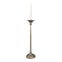 Clayre & Eef Candle holder Ø 12x50 cm Silver colored Iron