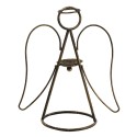 Clayre & Eef Candle holder Angel 38x18x33 cm Copper colored Metal