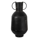 Clayre & Eef Vase Ø 26x52 cm Black Metal Round