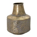 Clayre & Eef Vase Ø 15x21 cm Kupferfarbig Metall Rund