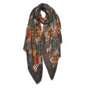 Juleeze Printed Scarf 85x180 cm Brown Synthetic