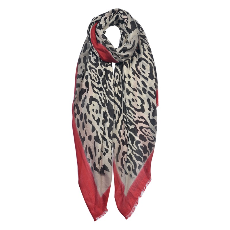 Juleeze Printed Scarf 85x180 cm Black Synthetic