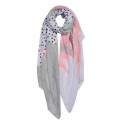 Juleeze Printed Scarf 85x180 cm Grey Synthetic